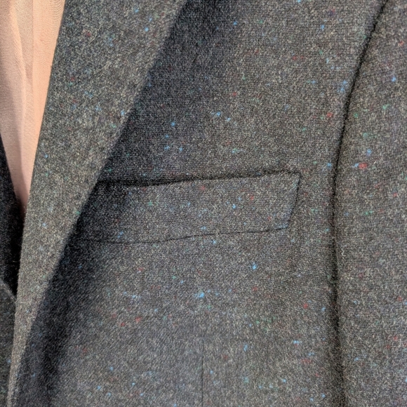 Paul Smith Wool/Cashmere Heathered Navy 2 Button Suit Jacket Size 38R - Picture 7 of 16